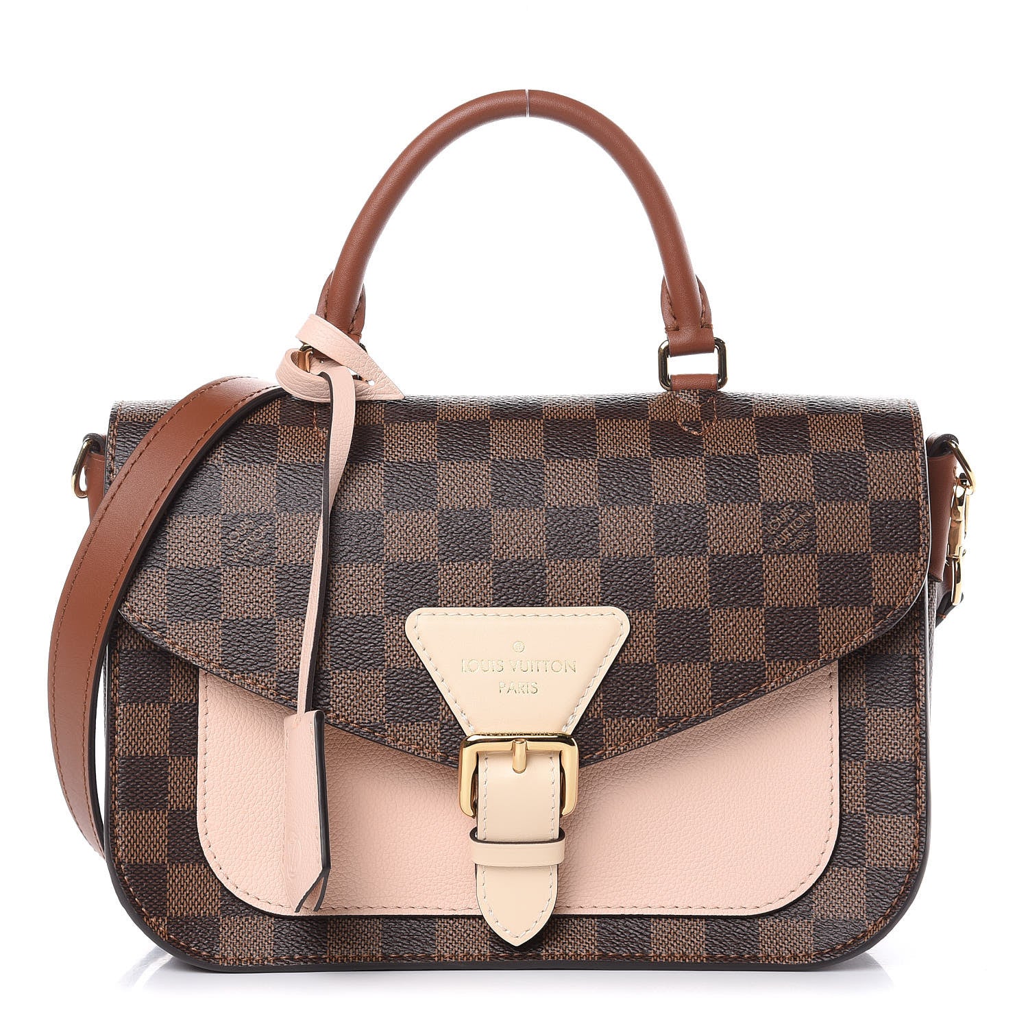 Louis Vuitton Damier Ebene Beaumarchais Venus Pink 1 of 8