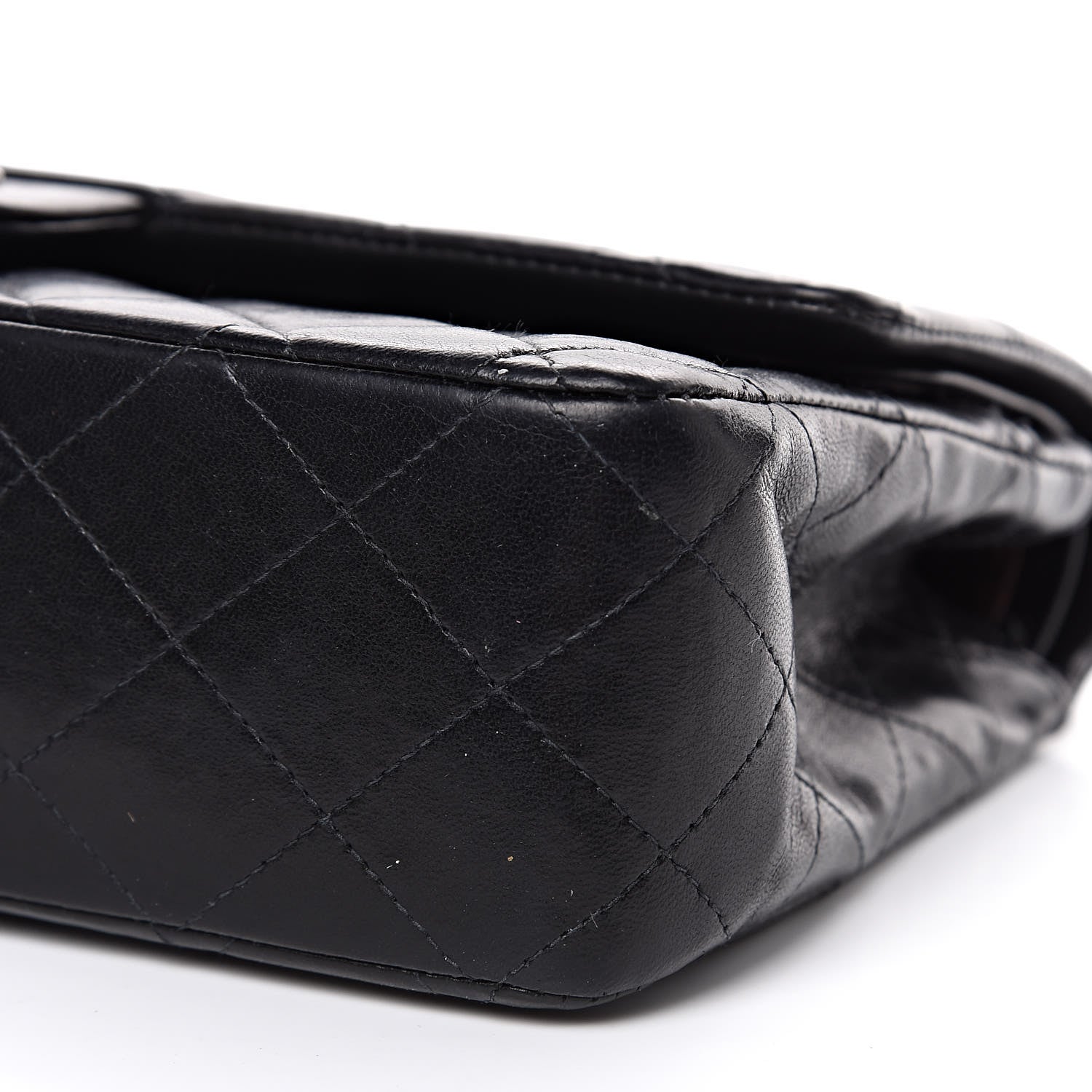 Chanel Lambskin Quilted Medium Double Flap Black 9 of 16
