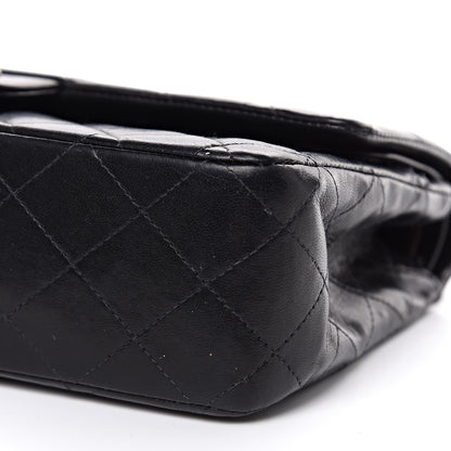 Chanel Lambskin Quilted Medium Double Flap Black 9 of 16