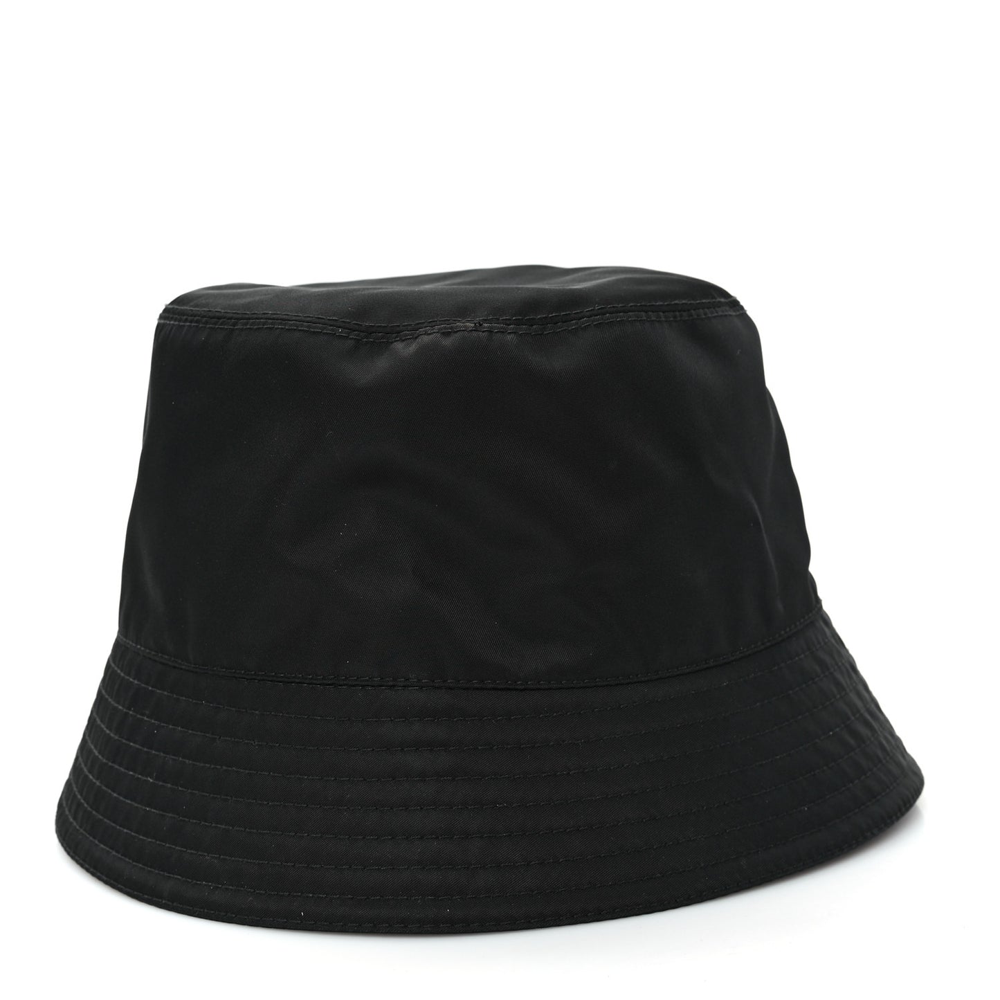 Re-Nylon Metal Triangle Logo Bucket Hat M Black