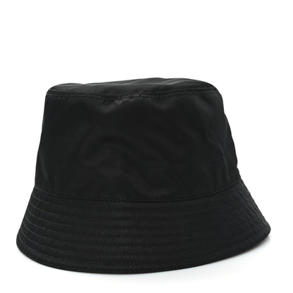 Prada Re-Nylon Metal Triangle Logo Bucket Hat M Black 5 of 9