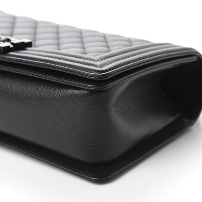Chanel Caviar Quilted Medium Boy Flap So Black 7 of 11