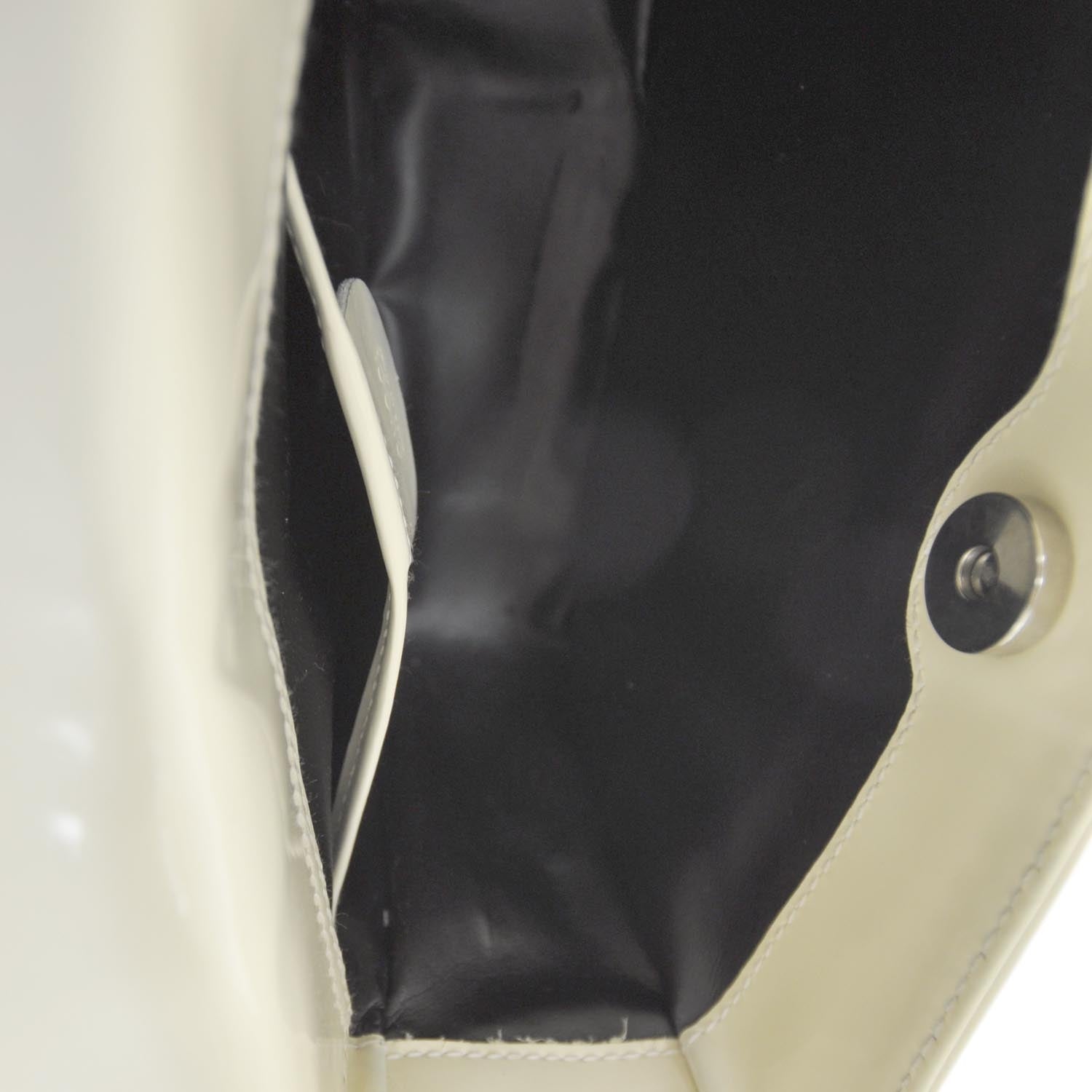 Gucci Patent Small GG Handbag Ivory 6 of 10