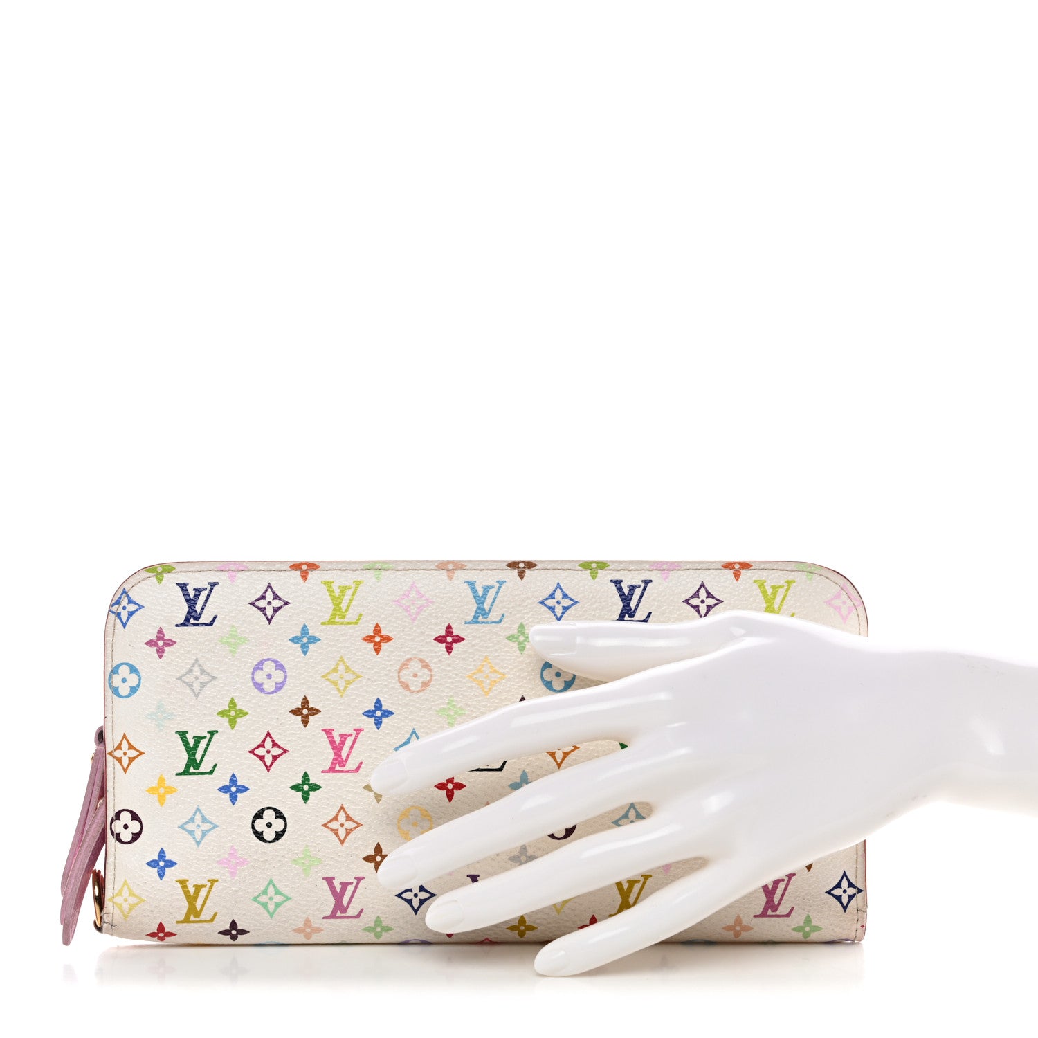 Louis Vuitton Monogram Multicolor Insolite Wallet White Litchi 2 of 7