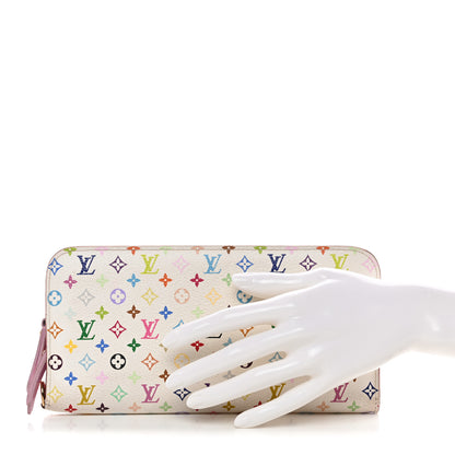 Louis Vuitton Monogram Multicolor Insolite Wallet White Litchi 2 of 7