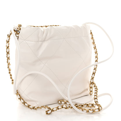 Chanel Shiny Calfskin Quilted Mini Chanel 22 White 3 of 10