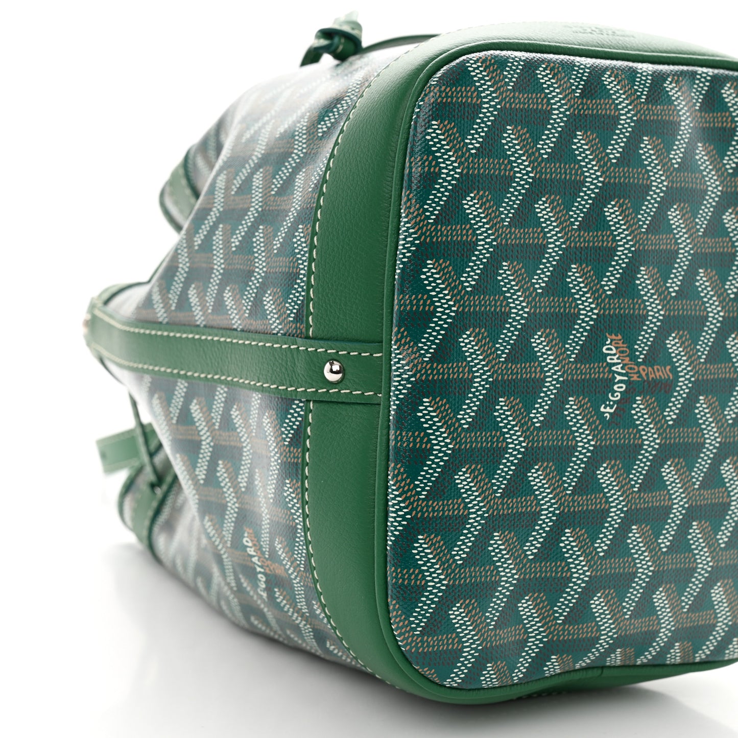 Goyardine Petit Flot Bucket Bag PM Green