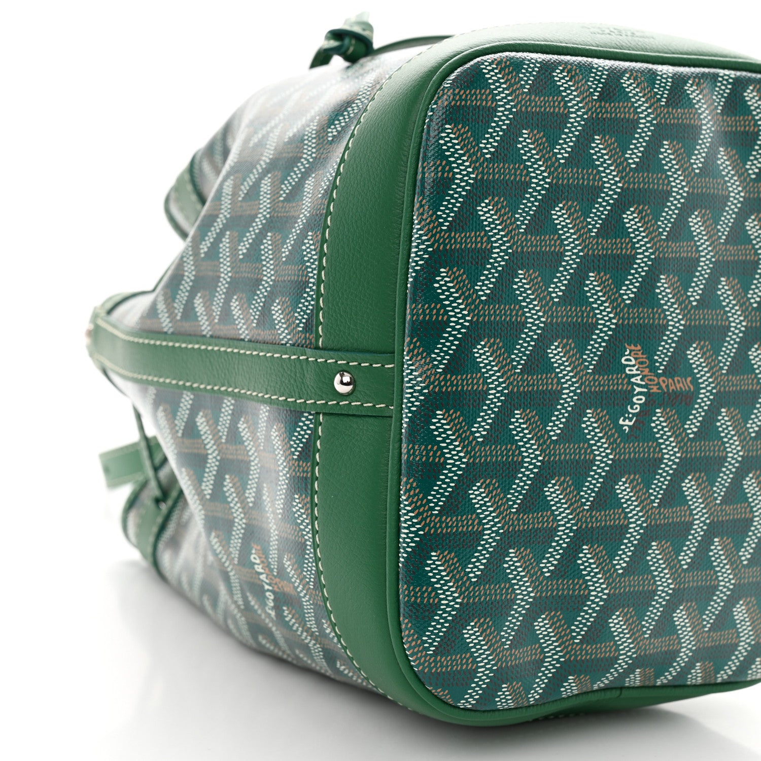 Goyard Goyardine Petit Flot Bucket Bag PM Green 8 of 9