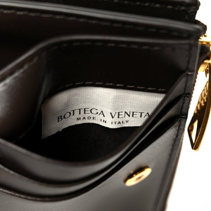 Bottega Veneta Nappa Suede Intrecciato Bifold Zip Wallet Brown 9 of 12