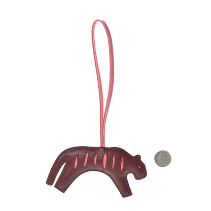 Hermes Milo Lambskin Rooroo Bag Charm Rouge H Rose Ete 2 of 4