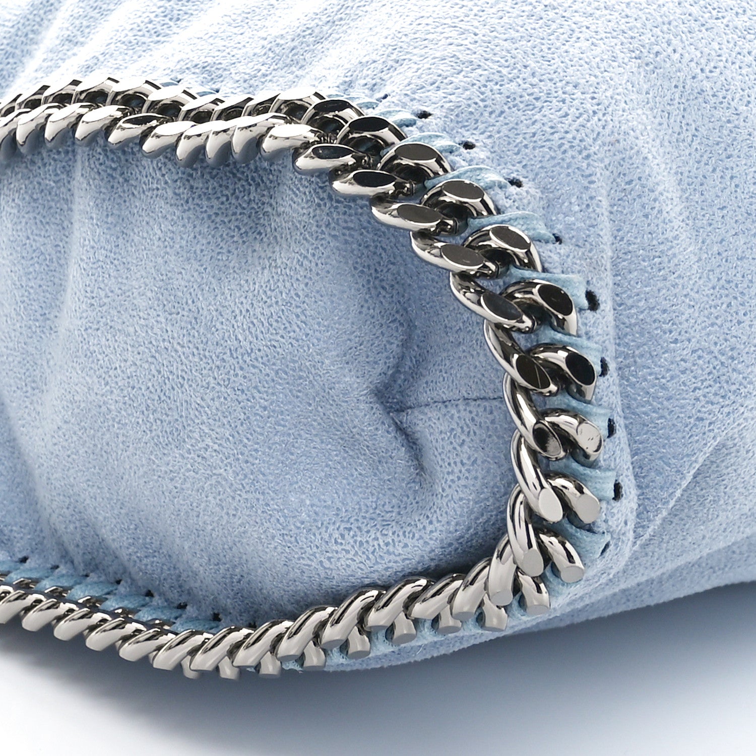 Stella McCartney Shaggy Deer Small Falabella Tote Ice Blue 9 of 10