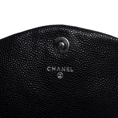 Chanel Caviar Half Moon Wallet On Chain WOC Black 6 of 9