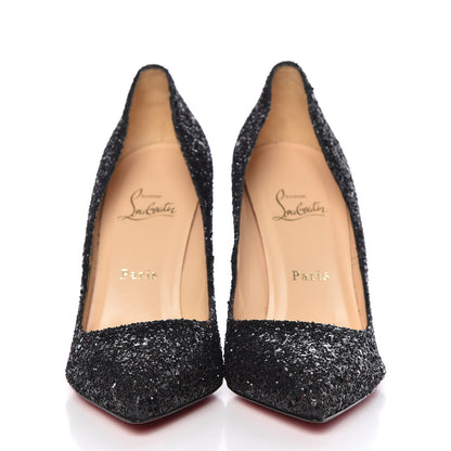 Christian Louboutin Glitter Resille Pigalle Follies 100 Pumps 39.5 Black 2 of 10