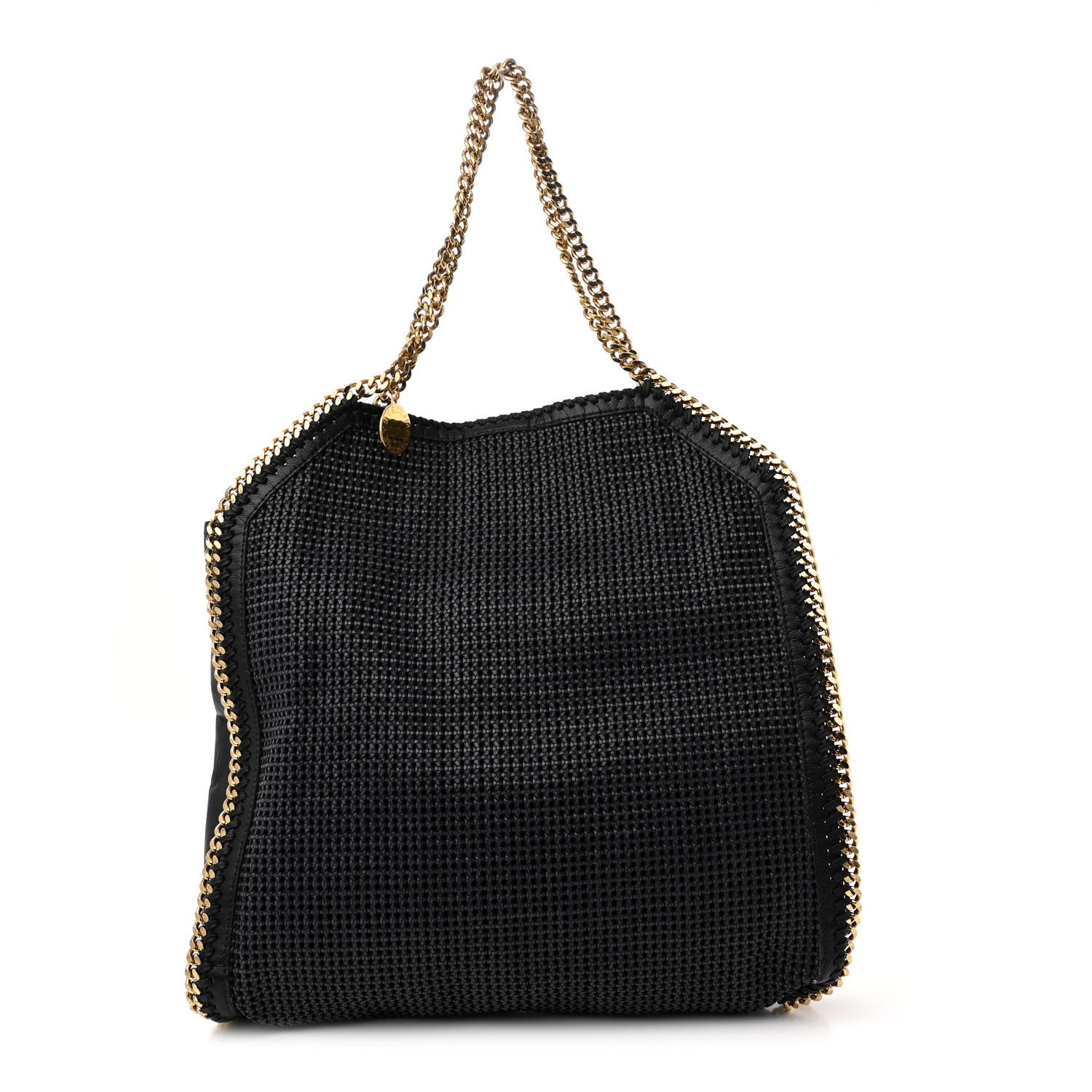 Stella McCartney Eco Alter Nappa Woven Big Falabella Tote Black 1 of 11