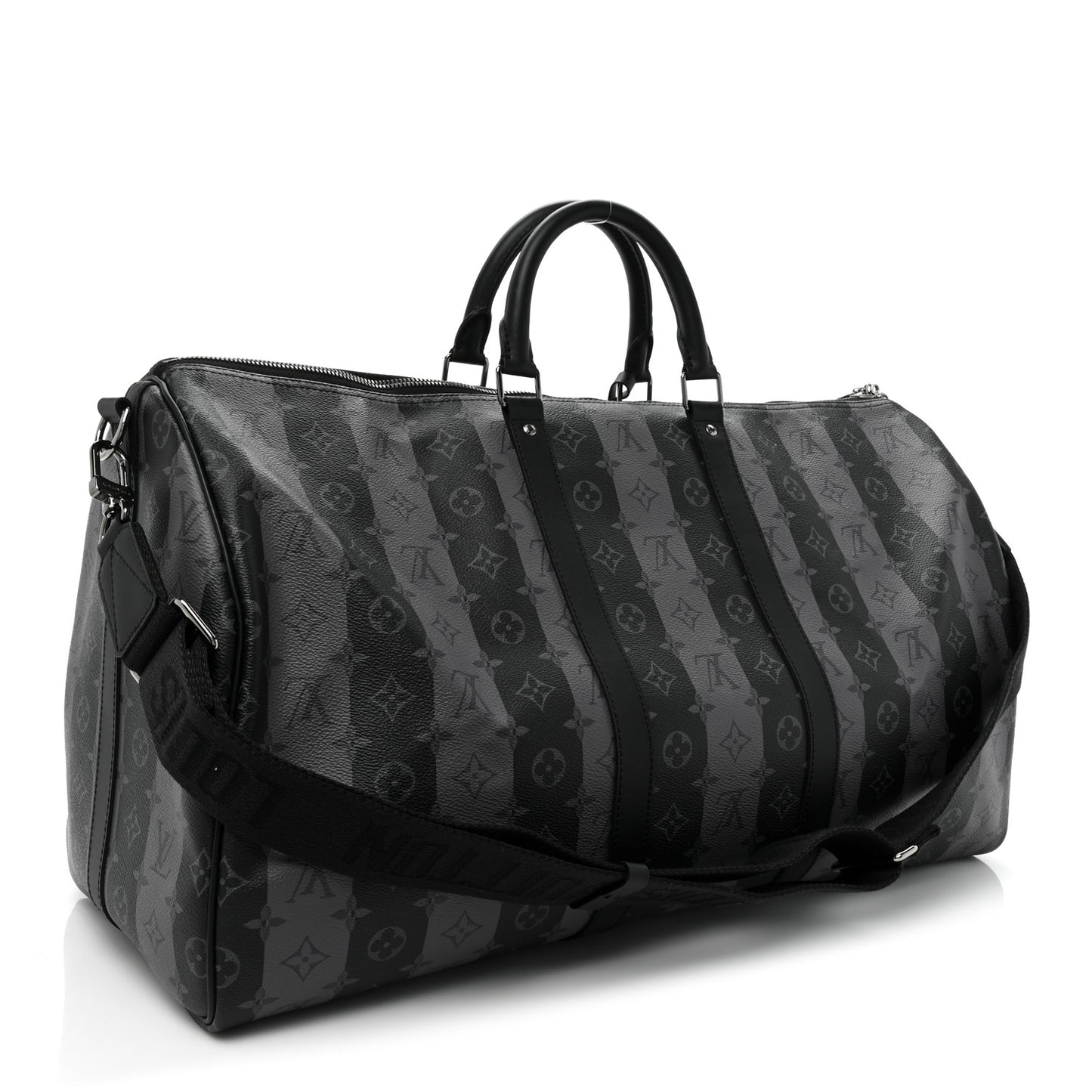 X NIGO Monogram Eclipse Stripes LV Keepall Bandouliere 50