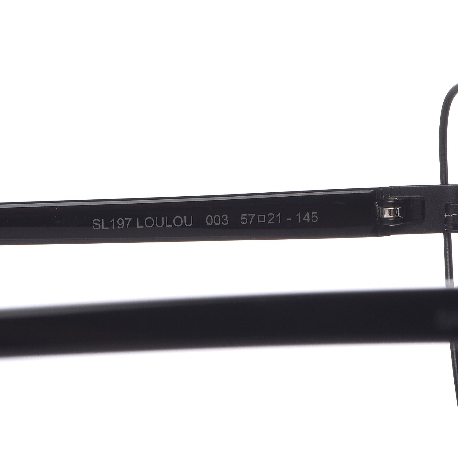 Saint Laurent Metal Loulou SL197 Sunglasses Black 6 of 7