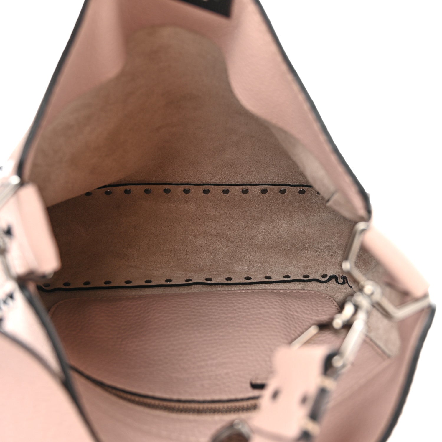Valentino Garavani Pebbled Calfskin Small Rockstud Flip-Lock Messenger Bag Poudre 5 of 9