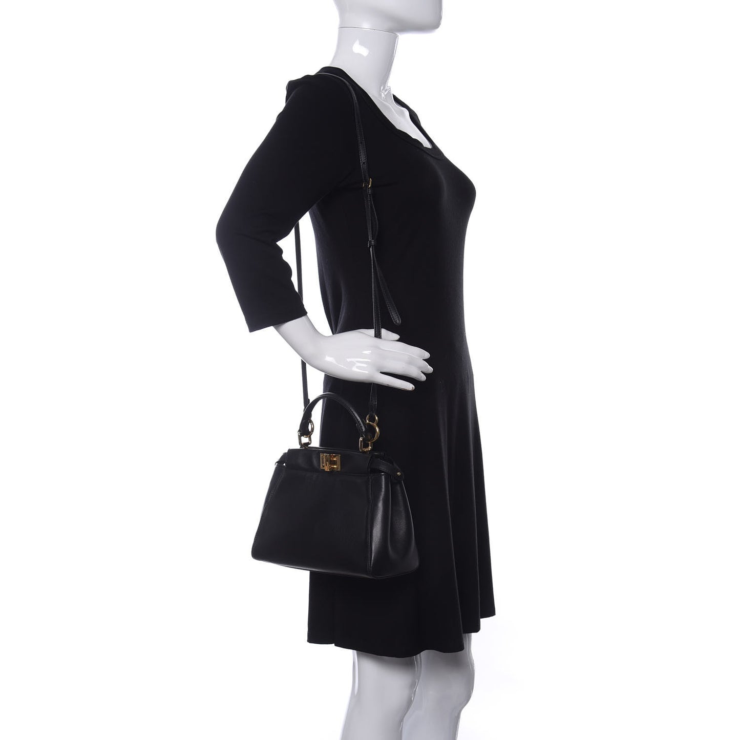 Nappa Mini Peekaboo Iconic Satchel Black