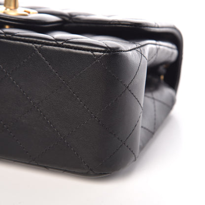Chanel Lambskin Quilted Mini Square Flap Black 9 of 9