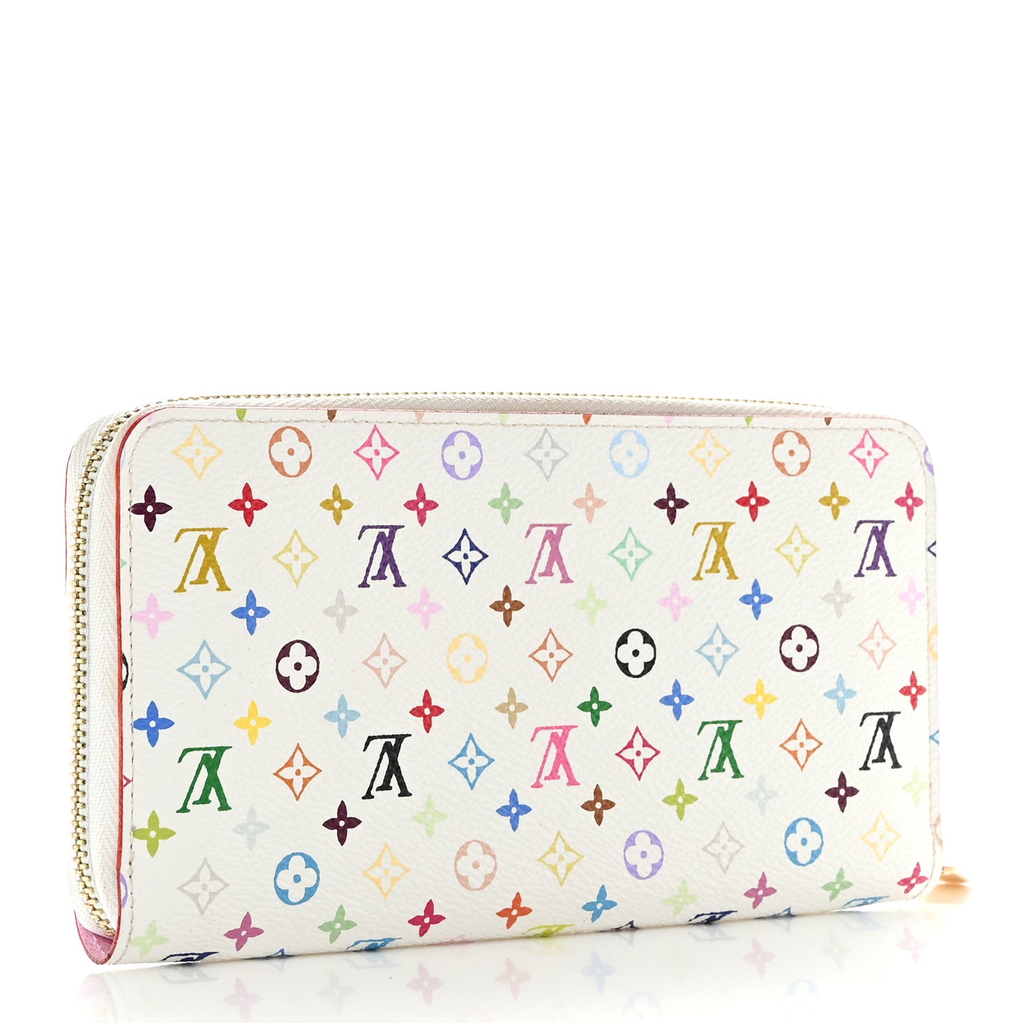 Monogram Multicolor Zippy Wallet White Litchi