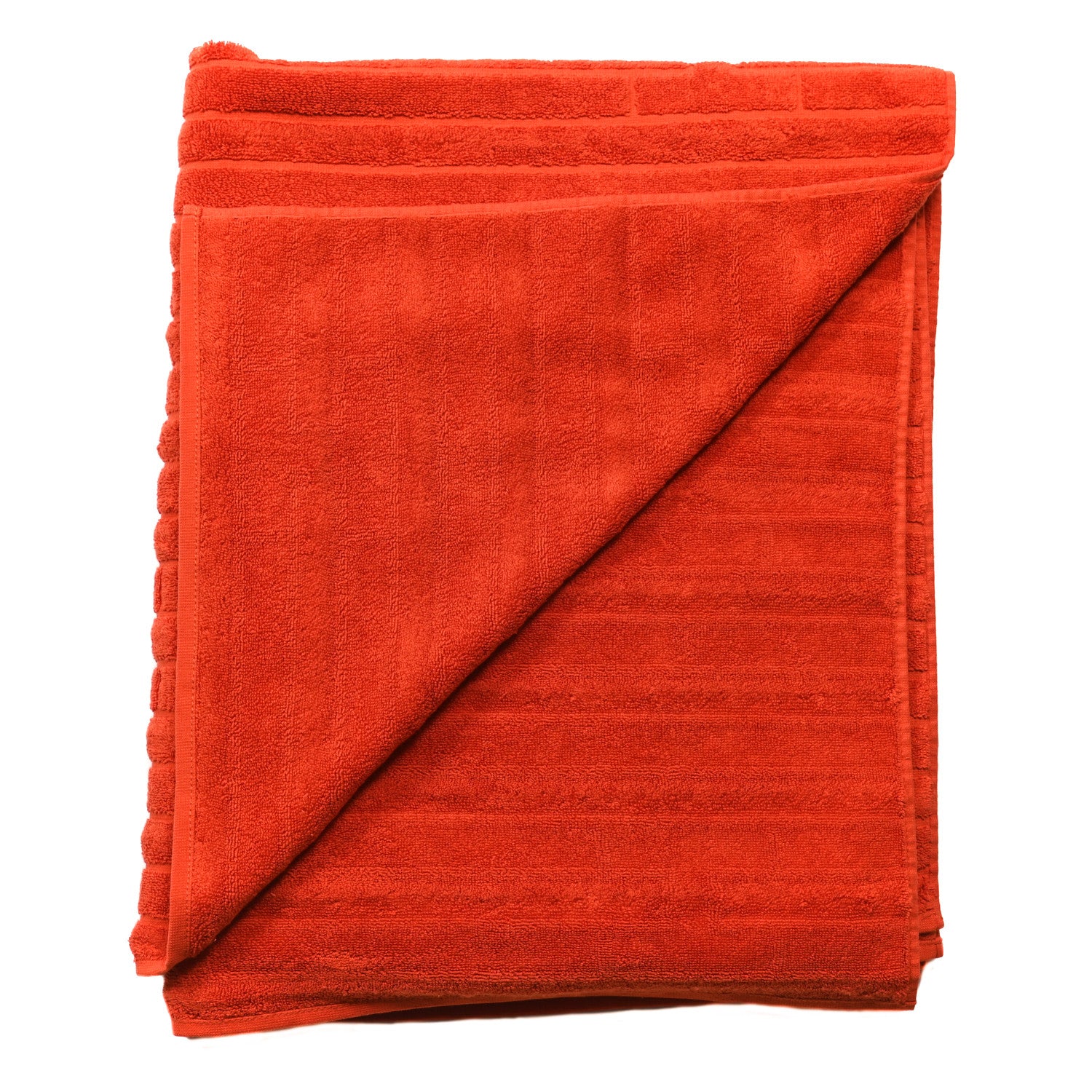 Hermes Cotton Labyrinthe Bath Towel Orange Feu 2 of 3