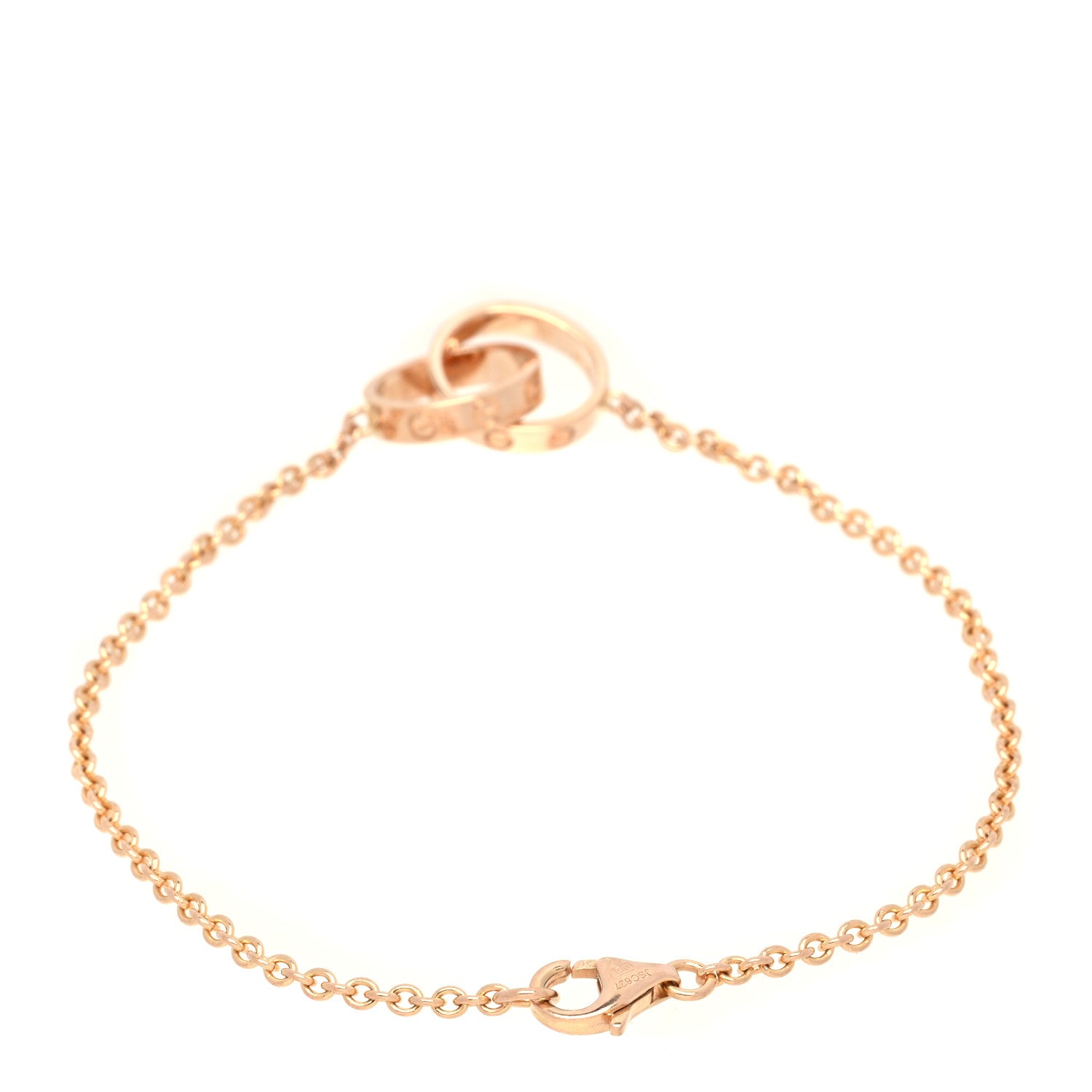 Cartier 18K Pink Gold Interlocking LOVE Bracelet 2 of 5