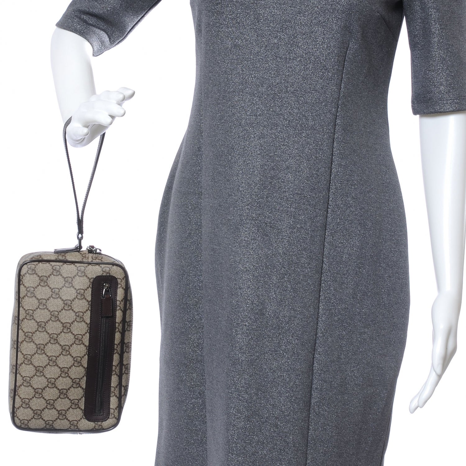 Gucci GG Plus Monogram Clutch Wristlet Unisex 2 of 7