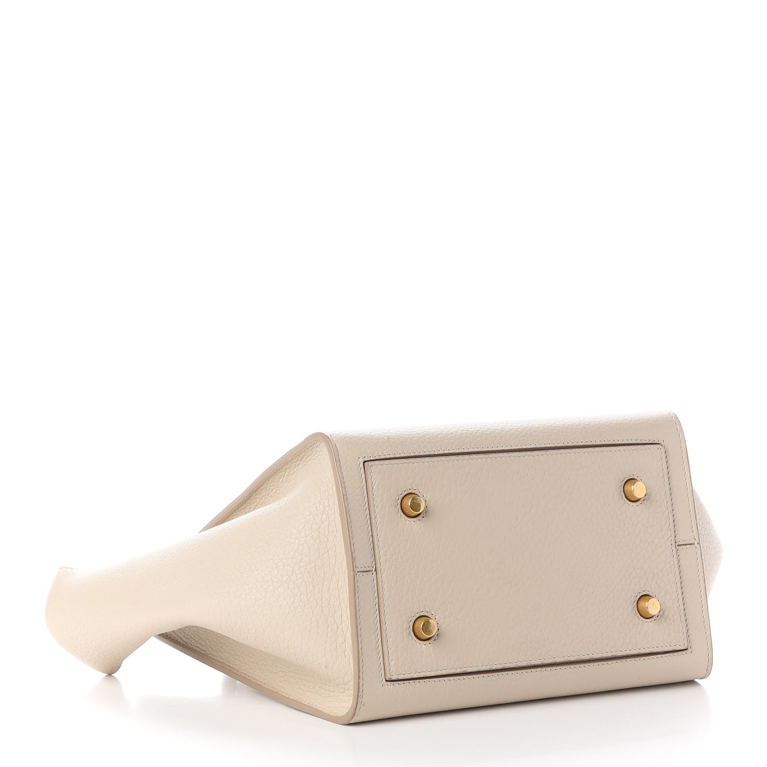 Celine Crisped Calfskin Mini Tie Knot Tote Chalk 4 of 9