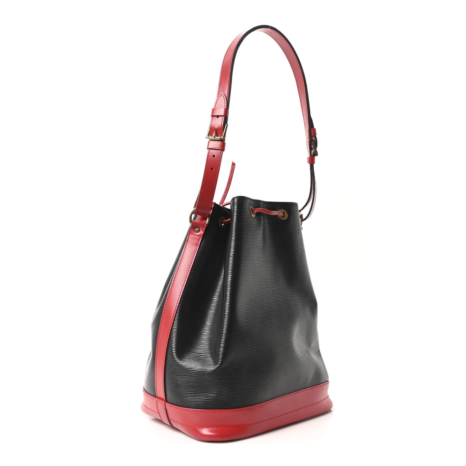 Louis Vuitton Epi Bi-Color Noe Castillan Red Black 3 of 9