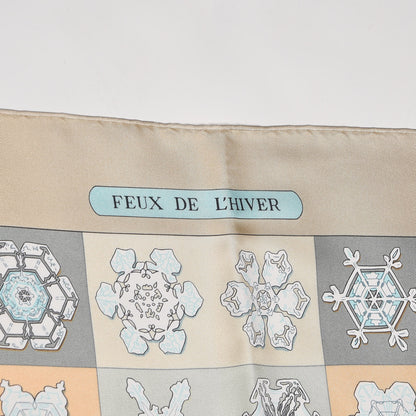 Hermes Silk Feux de L'hiver Scarf 90 6 of 6