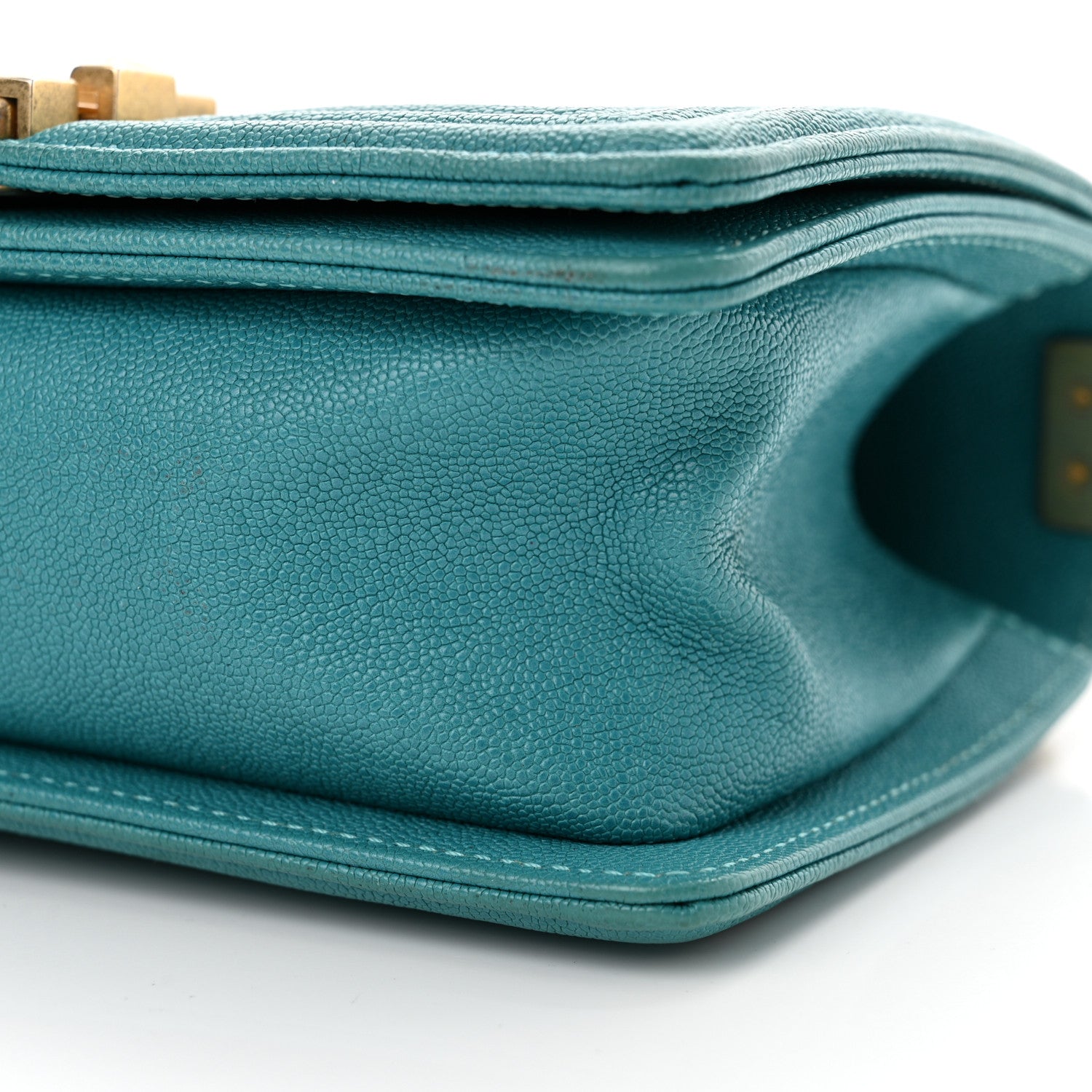 Chanel Caviar Quilted Small Boy Flap Green 10 of 10