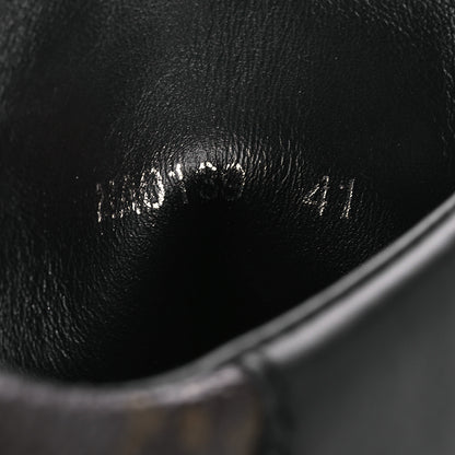 Louis Vuitton Suede Calfskin Monogram Calf Hair Laureate Platform Desert Boots 41 Black 10 of 14