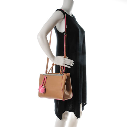 Fendi Vitello Elite Light Bulb Charm Petite 2Jours Tote Cuoio 2 of 8
