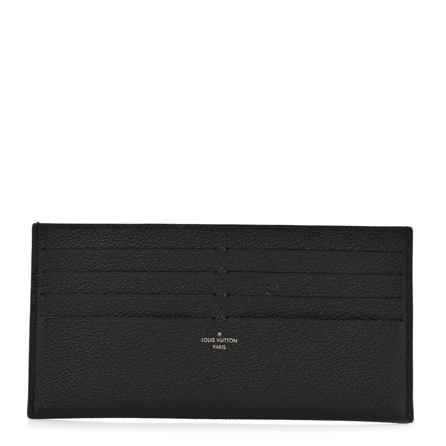Louis Vuitton Calfskin Felicie Chain Wallet Card Holder Insert Black 1 of 6