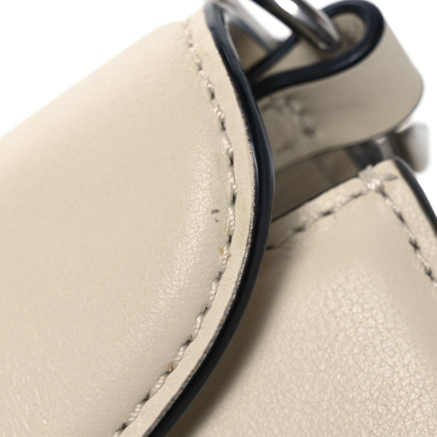 Calfskin Crystal Vlogo Small Loco Shoulder Bag Light Ivory