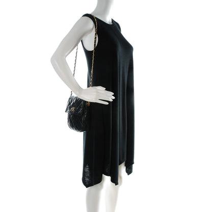 Chanel Lambskin Quilted Flap Shoulder Bag Black 2 of 9