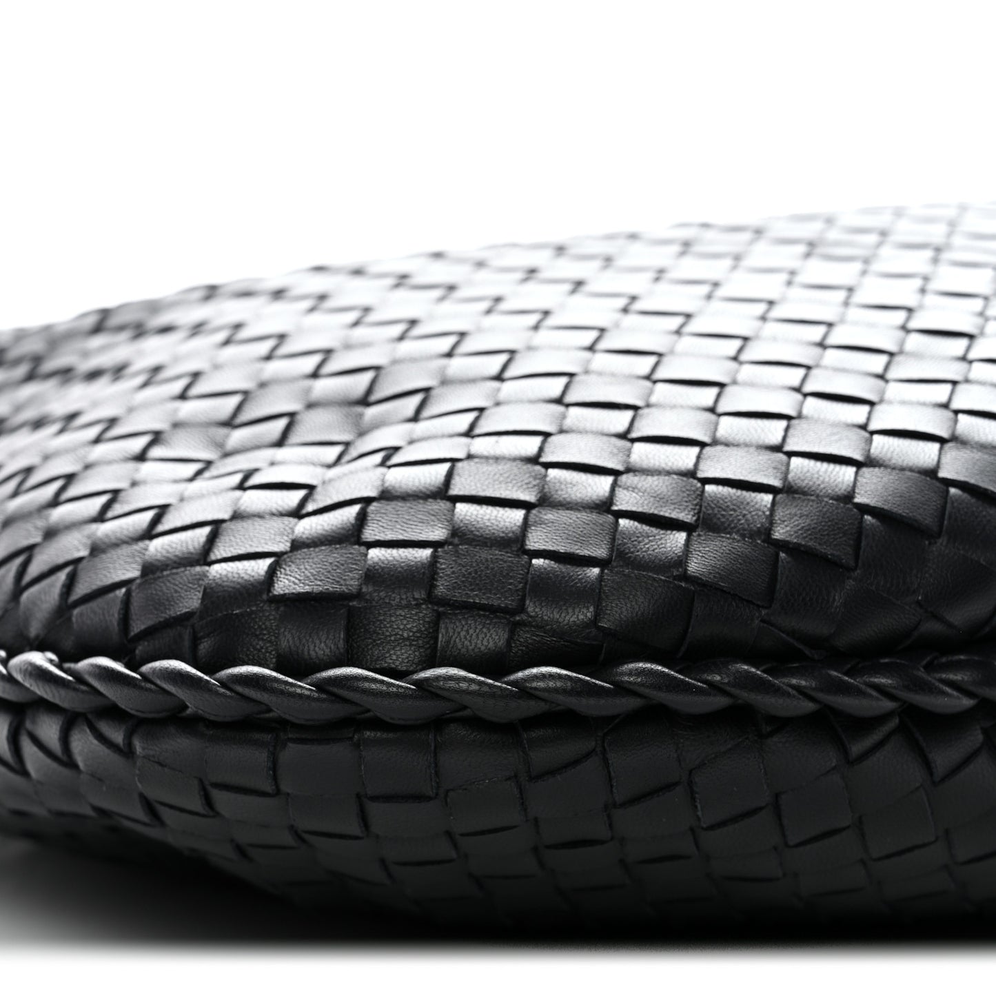 Nappa Intrecciato Medium Veneta Hobo Black