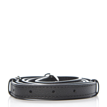 Louis Vuitton Calfskin 16mm Adjustable Shoulder Strap Black 2 of 3