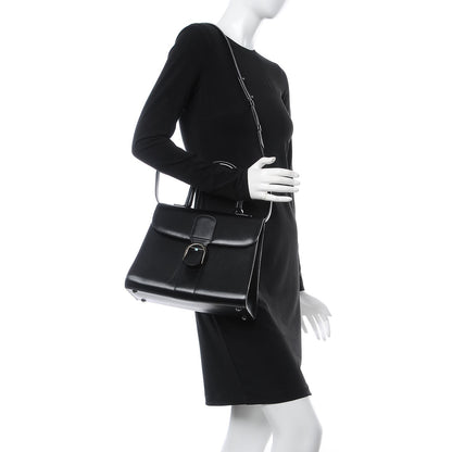 Delvaux Box Calfskin MM Brillant Satchel Black 2 of 6