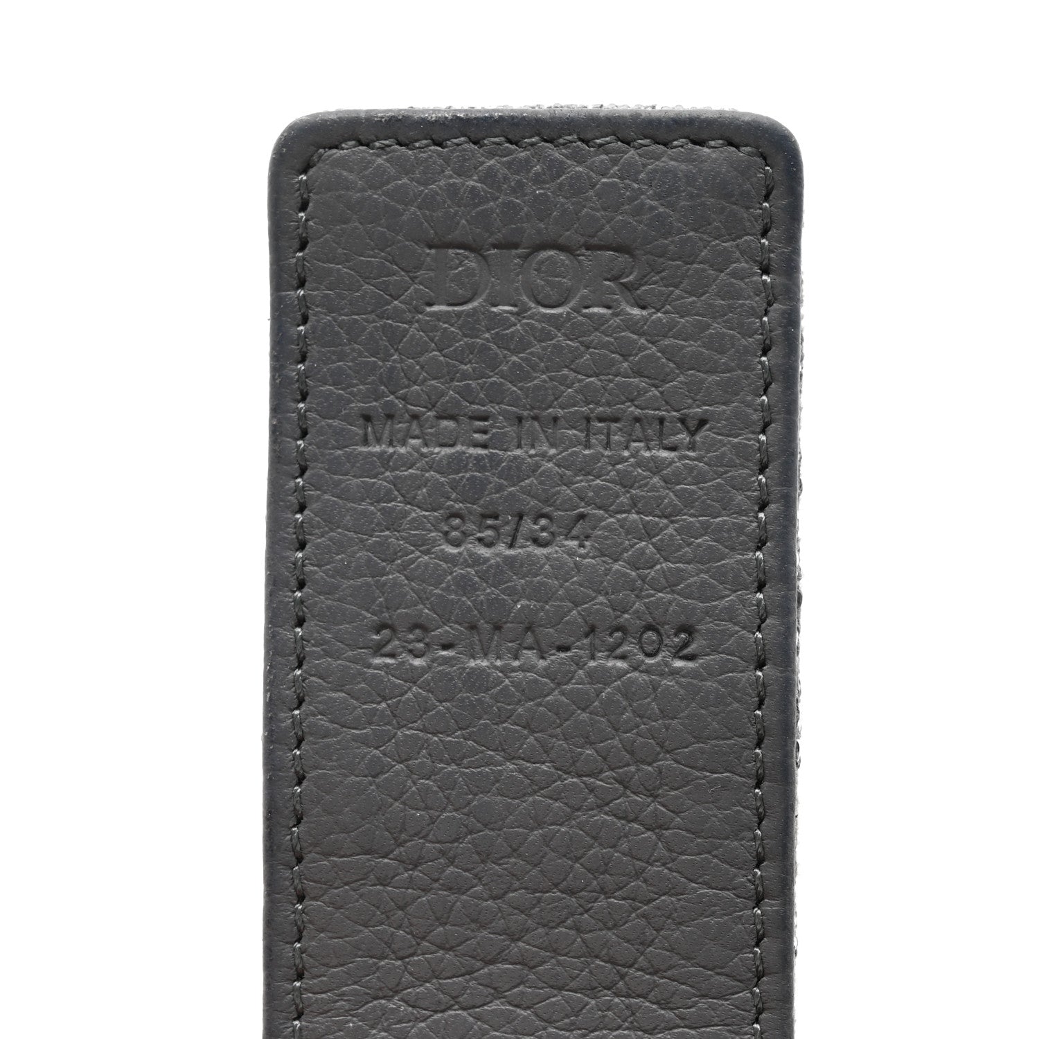 Christian Dior Jacquard Oblique Cosmo Belt 85 34 Grey 5 of 7