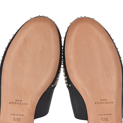 Givenchy Calfskin Studded Bedford Logo Mule Slides 36.5 Black 6 of 9