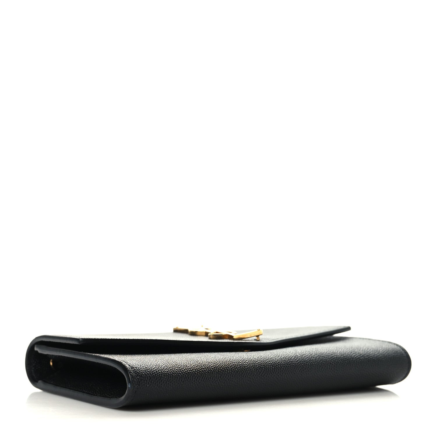 Saint Laurent Grain de Poudre Uptown Chain Wallet Black 5 of 11