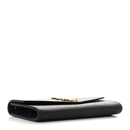Saint Laurent Grain de Poudre Uptown Chain Wallet Black 5 of 11