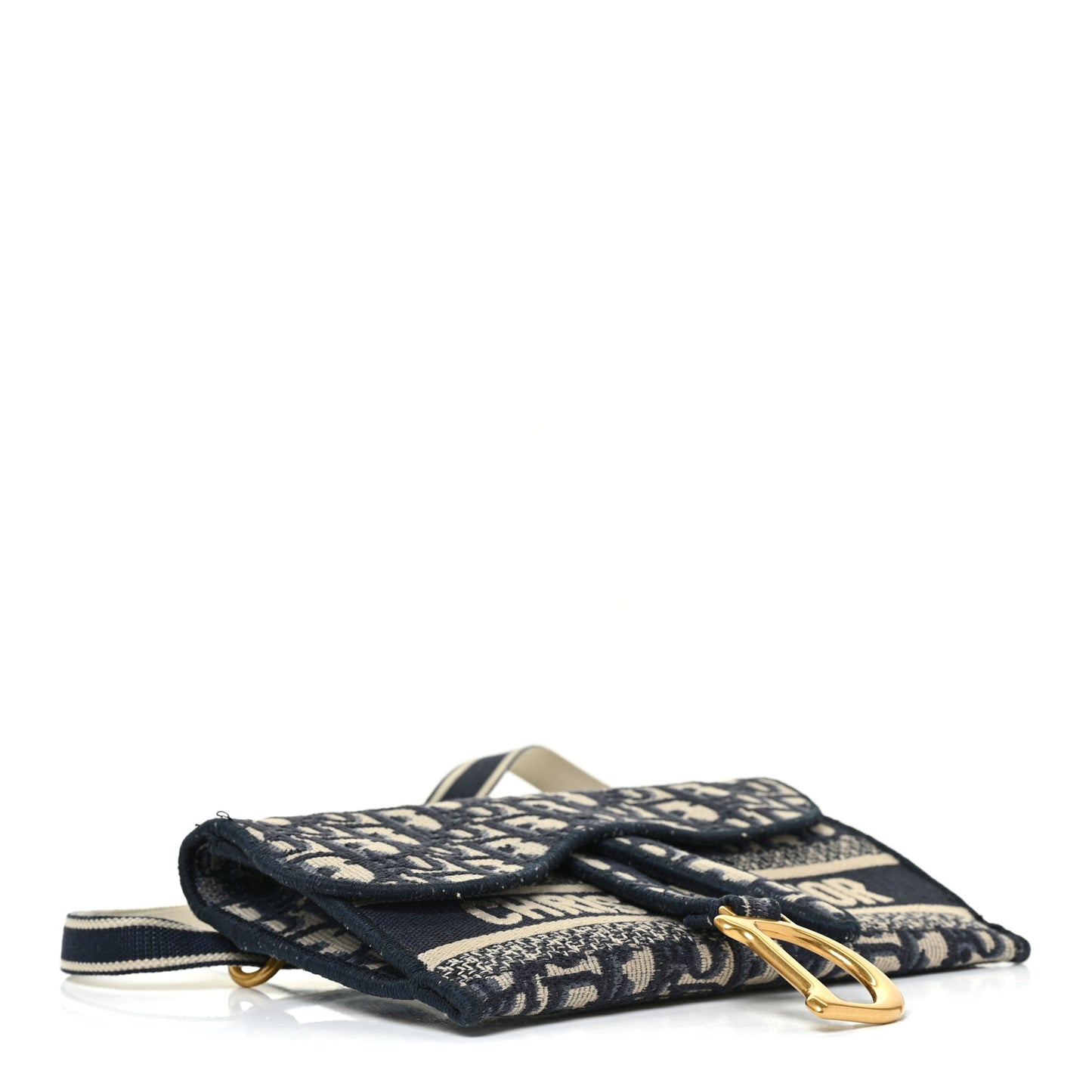 Oblique Slim Saddle Pouch Blue