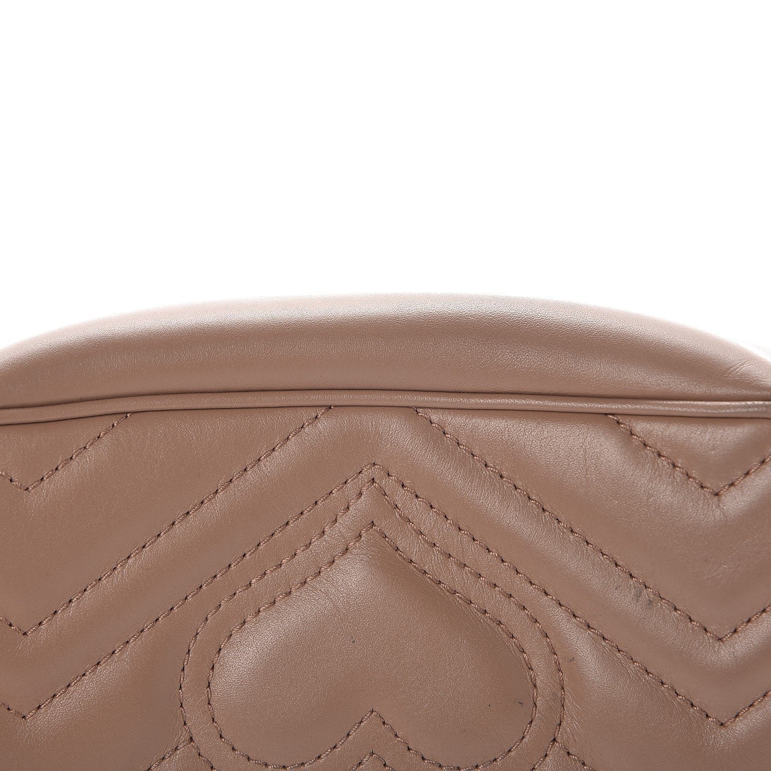 Gucci Calfskin Matelasse Super Mini GG Marmont Shoulder Bag Porcelain Rose 12 of 12