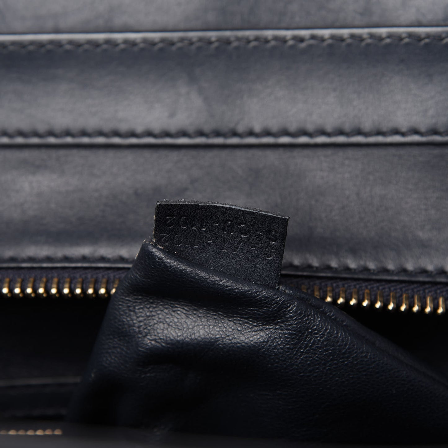 Smooth Calfskin Mini Luggage Navy Blue