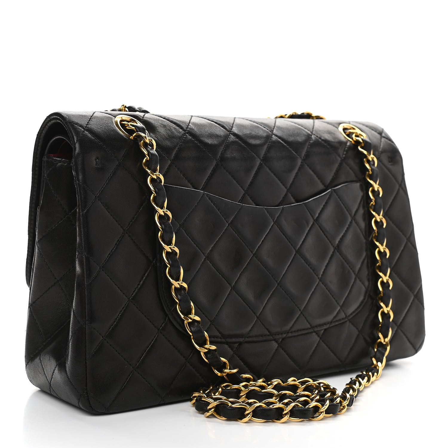 Chanel Lambskin Quilted Medium Double Flap Black 3 of 10