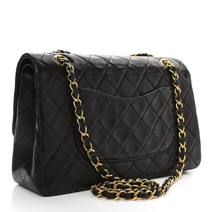 Chanel Lambskin Quilted Medium Double Flap Black 3 of 10
