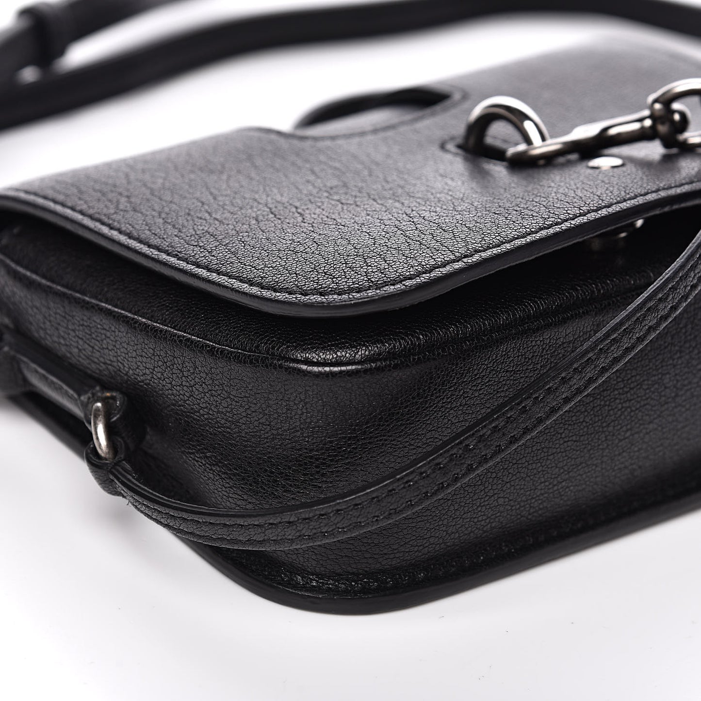 Lambskin Toy Charlotte Messenger Bag Black