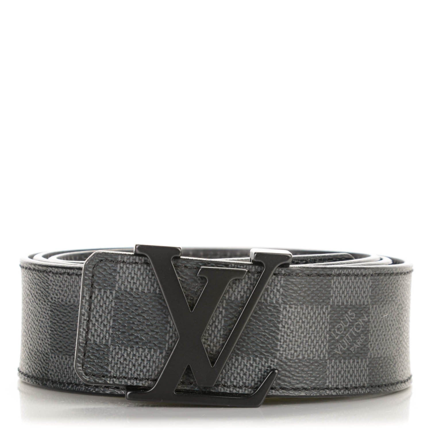 Louis Vuitton Damier Graphite 40mm LV Initiales Belt 100 40 1 of 8